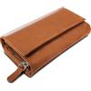ROYALZ 'Orelia' Portafoglio vera Pelle Donna Grande Portamoneta Capiente Porta Carte Credito 18 Scomparti Bloccaggio Protezione RFID Etui Lungo, Colore:Marrone Sarano