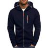 LJFIWY Cappotto sportivo da uomo con cappuccio con zip a maniche lunghe con cerniera completa felpa con cappuccio pullover giacca maglione maglione con tasca per corsa allenamento fitness taglia UK,