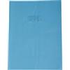 Calligraphe 72410C Copertina a grana grossa effetto cuoio Azzurro chiaro - 24x32 cm - 22/100 con Portaetichetta - PVC Opaco
