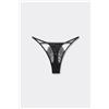 Tezenis Perizoma Con Fianchetto Tanga Shiny Delight Donna Nero