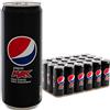 Pepsi Max, Bevanda Analcolica Gusto Cola, Zero Zucchero, Lattina Sleek, Formato da 24x0,33L