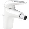 Grohe Eurostyle miscelatore monocomando per bidet con piletta scarico a tirante, finitura cromo-bianco - 33565LS3