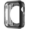 HANKN Cover per Apple Watch Series 8 7 41mm /Serie Se 6 5 4 Custodia 40mm, TPU Morbido Placcato Cover Protettiva Iwatch [Nessuna Proteggi Schermo] - Nero