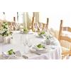texpot Tovaglia 200 cm rotonda 100% cotone bianco