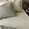 furn. Lenzuola con angoli in cotone a righe mélange Yard Hebden - matrimoniali - nere