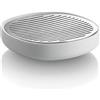 Alessi Birillo PL04 W Portasapone di Design in PMMA e Acciaio Inossidabile 18/10, Bianco