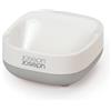 Joseph Joseph Slim - Porta Saponetta Compatto, Piattino portasapone, Accessori Bagno- Bianco/Grigio