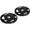 DecHome Set di 2 Dischi Pesi da 20kg in Acciaio con Rivestimento in Gomma per Bilanciere