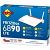 AVM Router wireless AVM FRITZ! Box 6890 LTE Gigabit Ethernet Dual-band (2.4 GHz/5 GHz) 3G 4G Nero, Rosso, Bianco