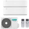 HISENSE CONDIZIONATORE HISENSE PRO X DUAL SPLIT 9000+9000 BTU INVERTER R32 2AMW42U4RGC A++ WIFI