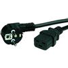 Value Secomp 19.99.1552 cavo di alimentazione Nero 2 m CEE7/7 Accoppiatore C19