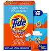Tide to Go Instant Stain Removing Wipes, 10 salviette per conteggio (confezione da 2)