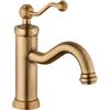 JACUZZI RUBINETTERIA Rubinetto per lavabo a canna media getto laminare cristallino Lingaa ottone spazzolato JACUZZI RUBINETTERIA