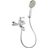 JACUZZI RUBINETTERIA Rubinetto per vasca getto laminare cristallino Lingaa per muro grigio cromato JACUZZI RUBINETTERIA