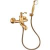 JACUZZI RUBINETTERIA Rubinetto per vasca getto laminare cristallino Lingaa per muro ottone spazzolato JACUZZI RUBINETTERIA