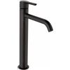 JACUZZI RUBINETTERIA Rubinetto per lavabo getto laminare cristallino Baleno nero spazzolato opaco JACUZZI RUBINETTERIA