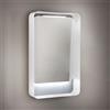 ELMA Specchio con illuminazione integrata bagno rettangolare DIVA ELMA L 100 x H 60 x P 12 cm bianco