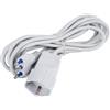 Aigostar Cavo prolunga elettrico da 5m - Spina 16A e Presa Schuko+Bipasso Aigostar