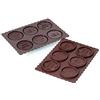 silikomart | CKC02 Stampo in Silicone per Cioccolatini COOKIE XMAS SLIM, Antiaderente, 6 Cioccolatini, Confezione da 1 Stampo per Dolci, Easy Choc, Ø 57 mm, h 5 mm, Volume 34 ml, Made in Italy