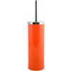 MSV - Scopino per WC con Supporto - Acciaio Inossidabile e Acciaio - per riporre Accessori per Doccia e Vasca - Ø 11,5 x 40 cm - Arancione - Ideale per Prodotti per la Cura Personale