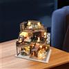 Kit casa delle bambole Kit da costruzione in legno fatto a mano in miniatura