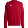 adidas (TG. M) adidas Entrada 22 Long Sleeve Sweatshirt, Felpa Uomo, Team Power Red 2,