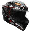 Agv Casco Moto Integrale Agv K1 S LYZARD Opaco Nero Grigio Rosso
