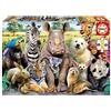 Educa - Puzzle Foto di Classe Selfie | 300 pezzi Puzzle | Animali Divertenti, Bambini | dai 6 anni (15908)
