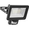 goobay 53881 Proiettore LED rilevatore di movimento da esterno 30W / sensore PIR proiettore da esterno IP44 / luce bianca neutra 2550 lm/proiettore LED a parete/proiettore da giardino/nero