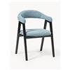 Westwing Collection Sedia con braccioli con rivestimento bouclé Nik