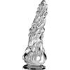 AMAZBEE Dildo Anale Gigante Plug Anale Trasparente con Ventosa Forte per Donne Uomini Masturbazione Estrema Giocattoli Anali Realistico Dildo Mostro Giocattoli Del Sesso (Clear-L)