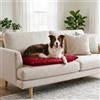 Italian Bed Linen Maxy Cuscinone Cane e Gatto ELEGANT - Cuscino per Animali Domestici Imbottito, in Microfibra, 60x100 cm, Materassino Morbido e Confortevole per Cani Taglia Piccola/Media/Grande, Rosso
