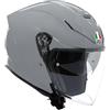 AGV - K5 JET EVO E2206, Casco da Moto Jet Unisex, Casco Moto Open Face in Fibra di Carbonio e di Vetro, con Visiera Antigraffio e Anti-UV, Nardo Grey, L