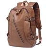 FANDARE Unisex Zaini Casual Zainetto Cartelle Uomo Zaino Scuola Adolescente Impermeabile Zaino da viaggio Ragazze Ragazzi Zainetti Alta Qualità Borse a Zaino PU Daypack Marrone scuro