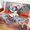 LumiSyne Coperte Double-Face Plaid In Cotone Intrecciato Con Nappina Giungla Stile Bohemien Arazzo Scialle Decorativo Coperta Da Tiro Per Letto Divano Coperta Campeggio Tovaglia Tappeto 160x130cm