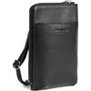 Berliner Bags Premium Borsa a Tracolla Kim, Custodia per Cellulare in Vera Pelle, Piccola Borsa Portafoglio Unisex - Nero