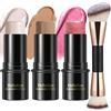 Hilareco 3 Pezzi Contouring Viso Stick, Sfumature Con Crema Fard Stick, Illuminante Viso E Bronzer Contour, Facile Scolpire Le Guance Effetto Opaco E Luminoso per Il Trucco Del Viso (Light,#01+#09+#11)