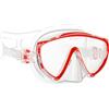 SALVIMAR Maschera Adulto in Silicone CORAL Red - Transparent Sub Snorkeling