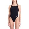 ARENA WOMEN'S SWIMSUIT LACE BACK SOLID Costume da donna Performance