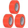 PATIKIL Nastro Segnaletico 2.5cm x 30m, PVC Non-adesivo Neon Marcatura Nastro Plastica per Albero Sondaggio Confini Esterni Sentiero 3pz, Arancione