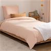 DEGHI Set copripiumino 140x200 cm con federa in cotone rosa - Timothy Kids