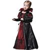 GEMVIE Vestito Vampirina Bambina Vampiressa Vestito Strega Costume Dracula Carnevale Halloween Bambina