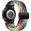 MroTech Compatible con Cinturino Samsung Galaxy Watch 46mm/ 3 45mm/Gear S3 Frontier,Cinturino Compatible con Huawei GT GT2 PRO GT2e GT3 46 mm,Cinturino 22mm Nylon Intrecciato con Magnetica,Colorato