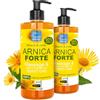 bleu & marine Bretania Arnica Gel FORTE & Concentrato 90% di Estratto di Arnica BIO da Agricoltura Biologica. Gel Massaggi Muscolari e Articolari. Idratante per la Pelle - 2 x 200 ml