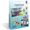 Ursus 43510004 - Diamond Painting Creative Set Galaxy per Bambini, per Creare Quadri, ciondoli e Adesivi con Diamanti