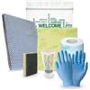 Segreti Natura 20 Kit di benvenuto KRES208B 6 pezzi .Contiene: Detersivo piatti, spugna piatti, panno pavimenti, panno spugna, guanti in nitrile, rotolo carta igienica.
