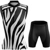 Mydawan Completo Ciclismo Donna Abbigliamento Bici MTB Estivo,Maglia Ciclista Maglietta da Ciclo Senza Maniche Gilet e Pantaloncini Shorts con 19D Gel Imbottiti,Tuta da Bicicletta Asciugatura Rapida|14,M