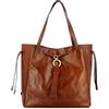 The Bridge Borsa Shopper Margherita Donna Adulto in Pelle Bovina Marrone