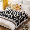 LumiSyne Coperte Double-Face Plaid In Cotone Intrecciato Con Nappina Giungla Stile Bohemien Arazzo Scialle Decorativo Coperta Da Tiro Per Letto Divano Coperta Campeggio Tovaglia Tappeto 160x130cm