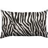 TKS MITLAN Federa per cuscino con stampa zebrata, 30 x 50 cm, colore nero, bianco e nero, a righe leopardate in pelle di animali selvatici